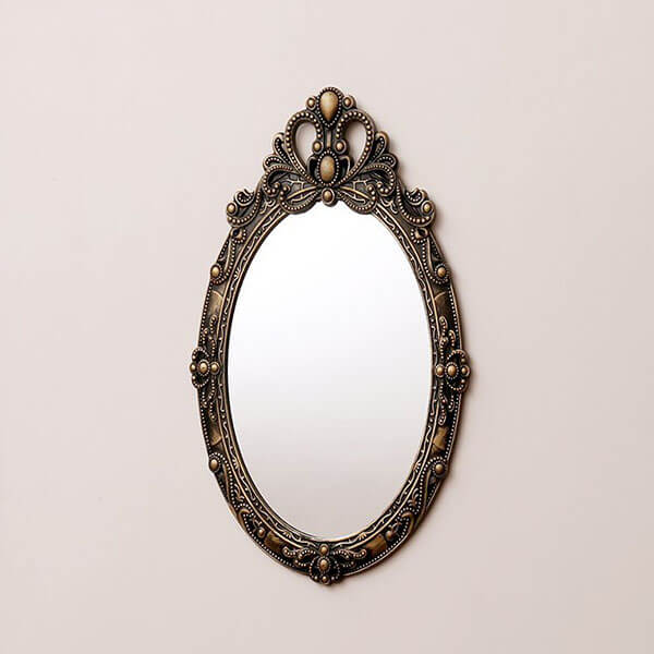 Kurtzy Vintage style Home Decorative wooden Vanity wall Mirror